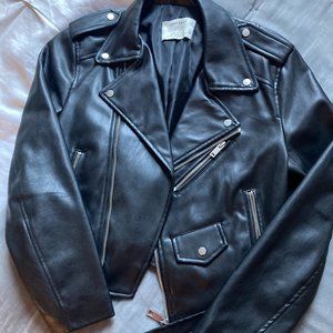 NWOT Zara Faux Leather Jacket Sz S